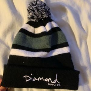 striped, never worn beanie